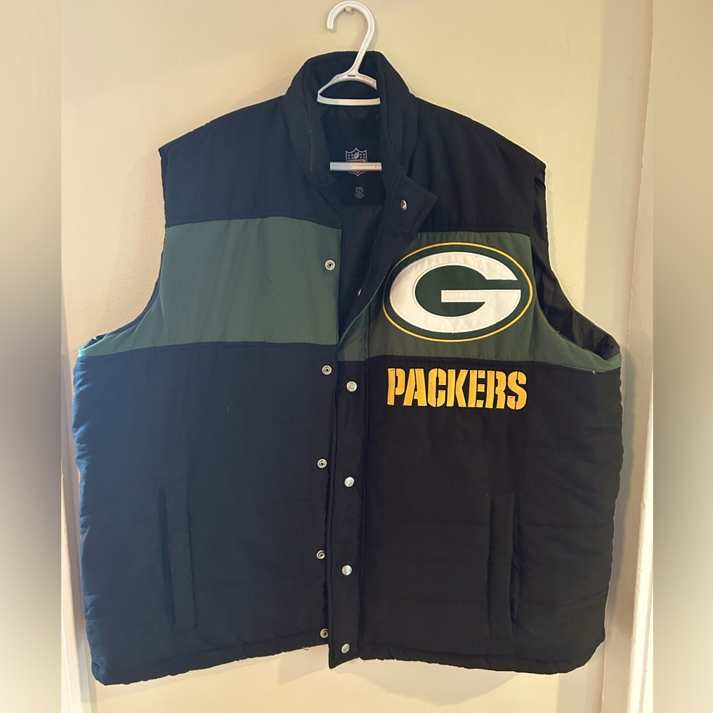 NFL Packers Green and Black Vest